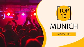 Top 10 Best Night Clubs to Visit in Munich  Germany  English [upl. by Disario485]