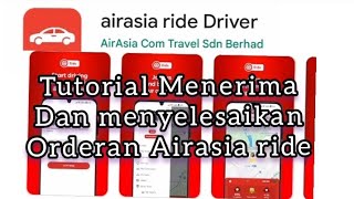 Cara menerima Dan menyelesaikan Orderan Airasia ride airasia Tutorial [upl. by Etteragram263]