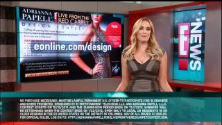 Adrianna Papell for E Live from the Red Carpet  Design a Dress Contest [upl. by Biamonte]