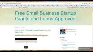 Small Business Startup Free Grants Money For Minority [upl. by Yedorb225]