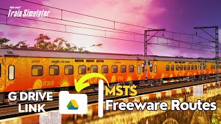 DOWNLOAD INDIAN MSTS FREEWARE ROUTES PART2  ONE LINK  HOW TO INSTALL INDIAN ROUTES IN MSTS [upl. by Beshore]