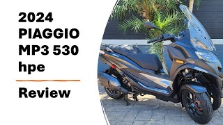 2024 Piaggio MP3 530 Exclusive Review [upl. by Yznyl]