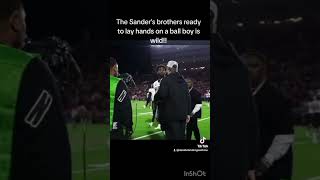 The Sanders brothers lay hands on a Texas Tech ball boy 👀 [upl. by Ellenid]