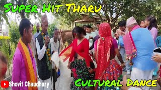 Super Hit Tharu cultural dance  In Tharu cultural song  By cultural team of Mainapokhar Bardiya [upl. by Halyhs266]