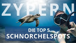 ZYPERN  Die TOP 5 Spots zum Schnorcheln amp Tauchen auf Zypern [upl. by Labana]