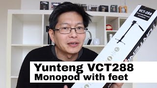 Yunteng VCT 288 Monopod  A budget DSLR stabilizer for photo and smooth video Unboxing w samples [upl. by Auka]