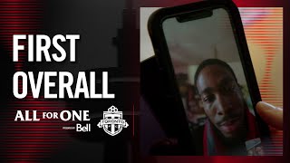 First overall TFC select Spicer in the 2024 MLS SuperDraft  All For One Moment presented by Bell [upl. by Nediarb]