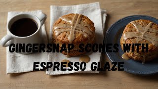 Irresistible Gingersnap Scones with Espresso Glaze  Easy Homemade Recipe gingersnap scones glaze [upl. by Lamarre]