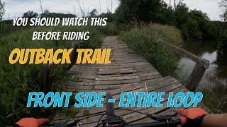 A guide to first time riders at Outback trail in Imagination Glen  Frontside Loop [upl. by Alleram]