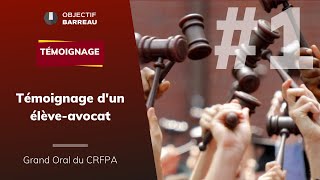 Grand Oral du CRFPA  témoignage dun élèveavocat [upl. by Freddie]