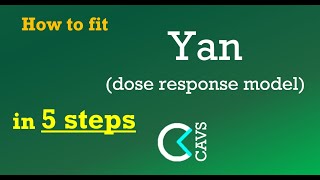 How to fit Yan model dose response in ONLY 5 STEPS [upl. by Aland]