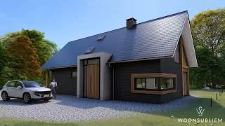 201 Ontwerp WoonSubliem Schuurwoning stoer robuust hout gebinten risaliet levensloopbestendig [upl. by Fisher]