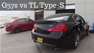 Infiniti G37s vs Acura TL Type S [upl. by Linc]