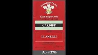 Schweppes Cup Final 1985 Cardiff v Llanelli with postmatch interviews [upl. by Ikceb983]