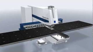 TRUMPF TruPunch 3000  Electric Punching Head [upl. by Ahsekad]