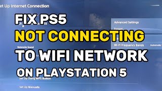 Fix PS5 Not Connecting To Wifi And Network PlayStation 5 [upl. by Annahsirhc176]