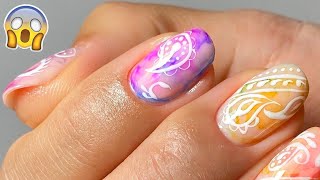 ONGLES EN GEL  NAIL ART BANDANA [upl. by Ollehcram774]