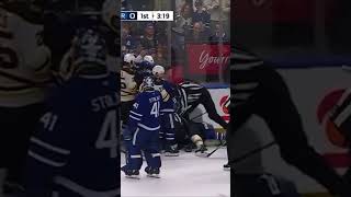 Tanev Shocks Fans with Controversial Hit on Pastrnak from Behind nhl icehockey [upl. by Htilil271]