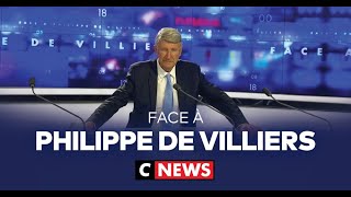 Face à Philippe de Villiers  22 septembre 2023 CNews [upl. by Byrne]