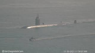 USS Hampton SSN767 returning from Western Pacific deployment [upl. by Sug]