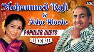 Mohammed Rafi amp Asha Bhosle Popular Duets  Evergreen Hindi Song  Jukebox [upl. by Atolrac]