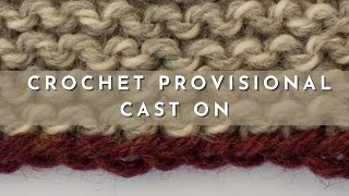 How to Knit the Crochet Provisional Cast On [upl. by Jakoba]