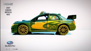 Kinsmart 2007 SUBARU IMPREZA WRC  136 Scale Pullback midnightdiecastproject [upl. by Blondie205]