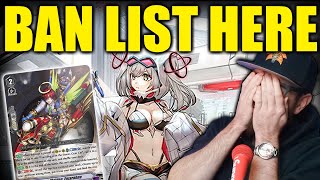 THE VANGUARD BAN LIST IS HERE [upl. by Sauncho561]