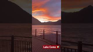 Lake Como Italy italy lakecomo sunset [upl. by Lonyer]