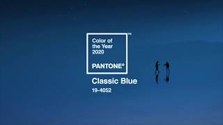 PANTONE 194052 Classic Blue the Pantone Color of the Year 2020 [upl. by Wyatt530]