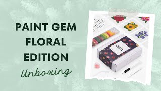 Paintgem Floral Kit Unboxing  Diamond Painting [upl. by Susumu]