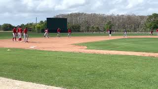 Red Sox prospect David Hamilton during infield drills at spring training 2022 [upl. by Cowden]