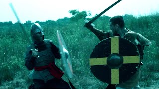 Macbeth vs Macduff the BEST Fight Scene with Viking Shields [upl. by Westfall828]