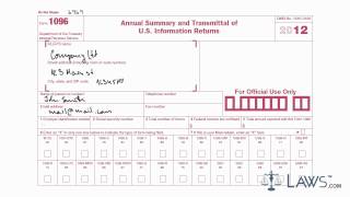 Learn How to Fill the Form 1096 Annual Summary And Transmittal Of US Information Return [upl. by Mays]