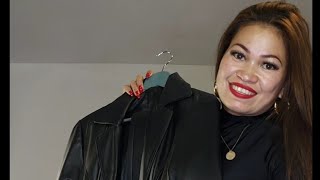 GRWM LEATHER JACKETCOAT REVIEW  STYLING  Lerma Brijana [upl. by Sissy]