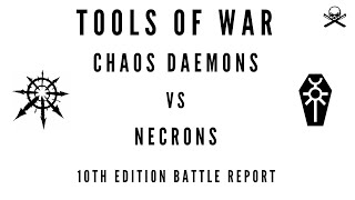 Chaos Daemons vs Necrons  10th Edition Warhammer 40000 Battle Report [upl. by Enneirda560]