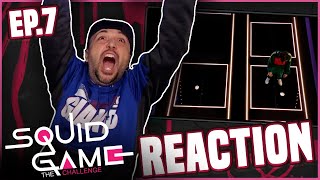 il ponte di vetro 😱​ SQUID GAME  THE CHALLENGE  Reaction SETTIMA PUNTATA ⭕️ [upl. by Balsam]