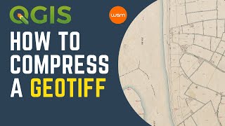 QGIS  How to compress a GeoTIFF image SUBENG [upl. by Einhpad628]