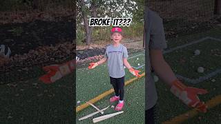 Why it have to break Poor baseball bat baseball baseballswing baseballlifestyle baseballlife [upl. by Ahsirek389]