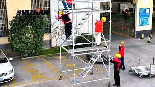 Steel Ringlock ScaffoldFor outdoor aerial workWelcome to inquiry [upl. by Anilak]