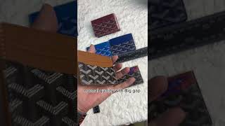 how to check goyard wallet top quality and normal quality goyard cardholder [upl. by Dawes]