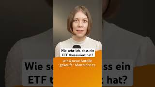 Wie sehe ich dass ein ETF thesauriert hat  justETF [upl. by Tremaine]