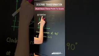 How to Describe Transformation maths math mathguide mathsontips mathstricks bellamaths [upl. by Minetta]