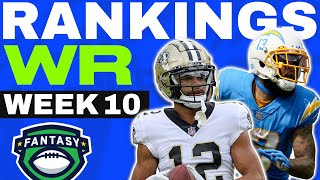 2023 Fantasy Football RANKINGS  TOP 30 Wide Receivers for Week 10 [upl. by Einahc258]