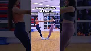 Squat challenge SquatChallenge BestieGoals SquatWithBestie FitFam SquatSquad motivation fit [upl. by Sheryl]