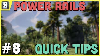 POWER TRAIN RAILS  Satisfactory Tips  Episode 8 shorts [upl. by Sredna]