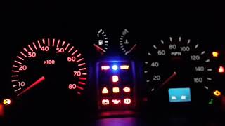 Clio 182 LED dial conversion with Rev gauge shift light upgrade [upl. by Bliss]