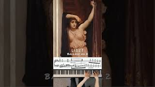 Ballade No 2 in B minor Franz Liszt The Last Watch of Hero by Lord Frederic Leighton [upl. by Ylrebmyk]