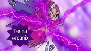 Winx Club  Tecna Arcanix Full TransformationFanArtAnimation [upl. by Sweyn]