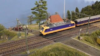 Modelbaan Spoor H0 van quotHCC  modelbaanquot in Houten 2018 [upl. by Biles]